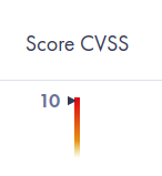 Score CVSS de la vulnérabilité : 10, la valeur maximale